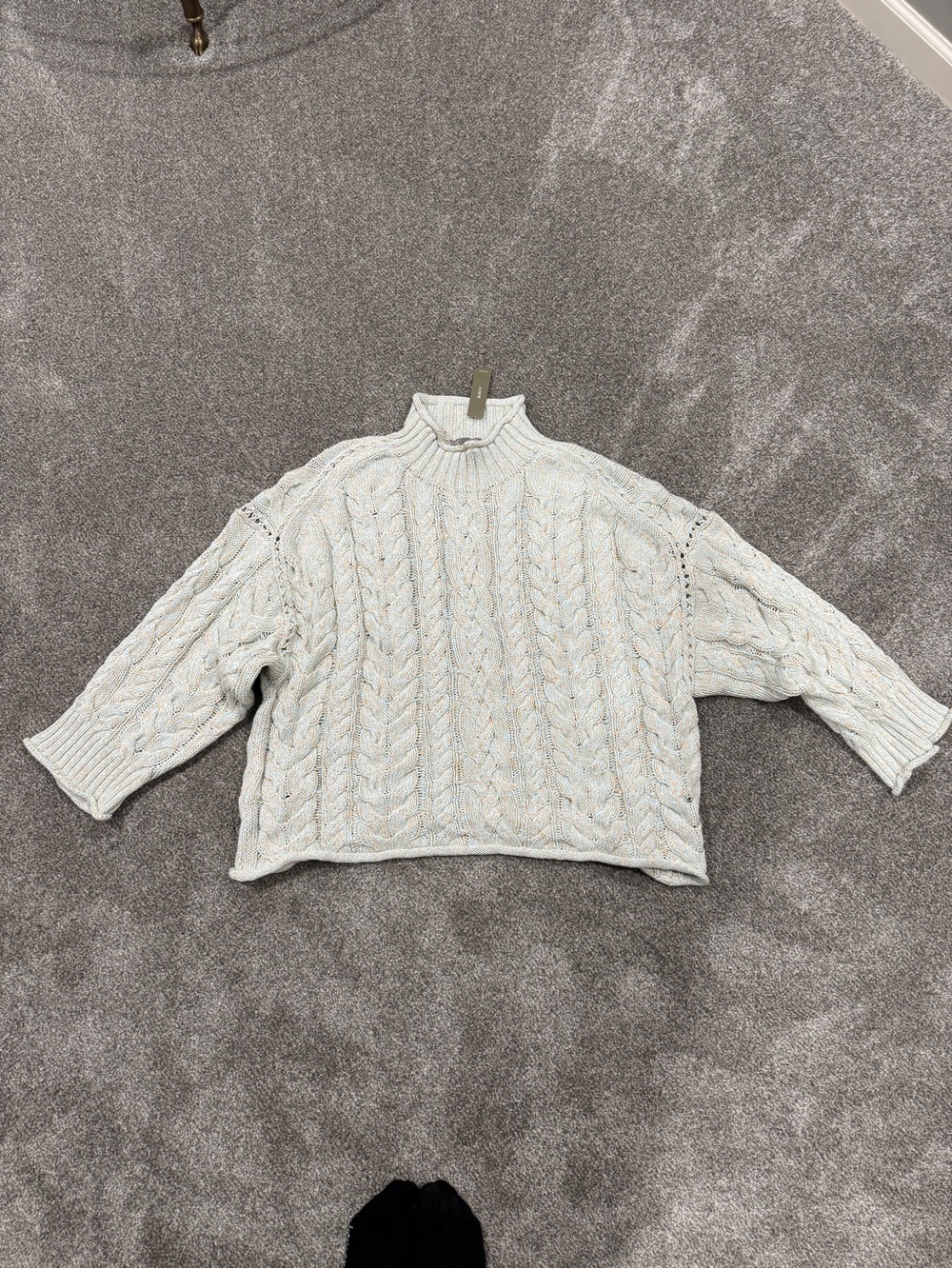 J. Crew Cream 2025 Rolled Neck Sweater